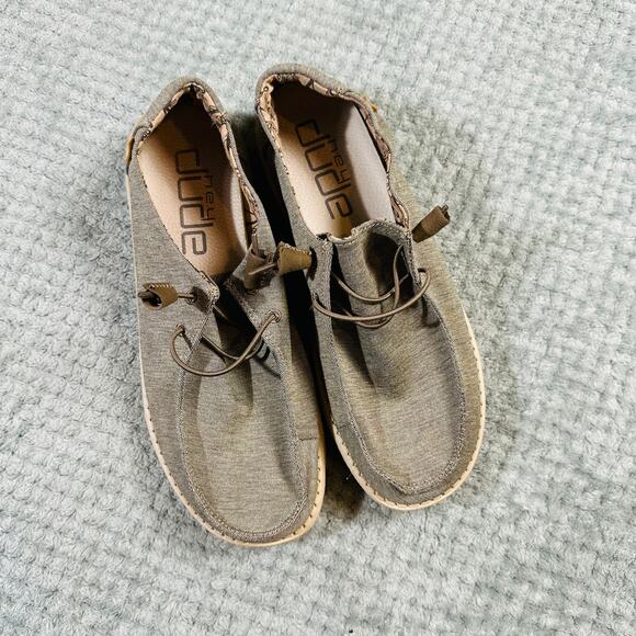 HEYDUDE Light Gray Wendy Comfort Slide Shoes Wmns 11 - Picture 1 of 5